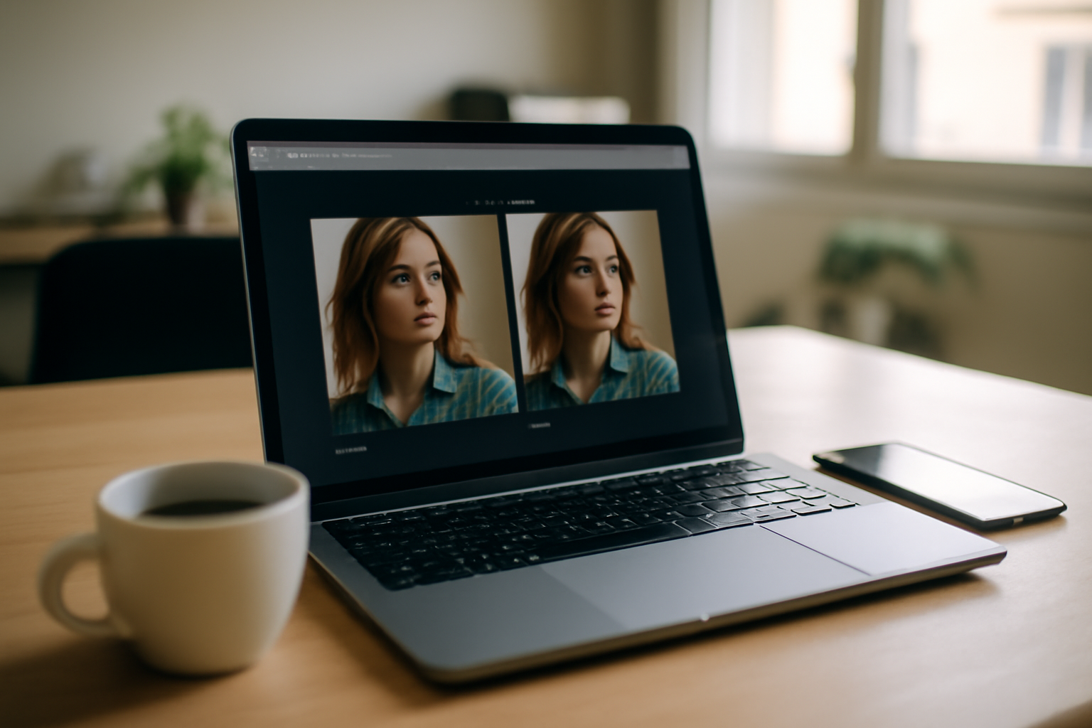 magnific ai : upscaling photo réaliste avant/après sur écran