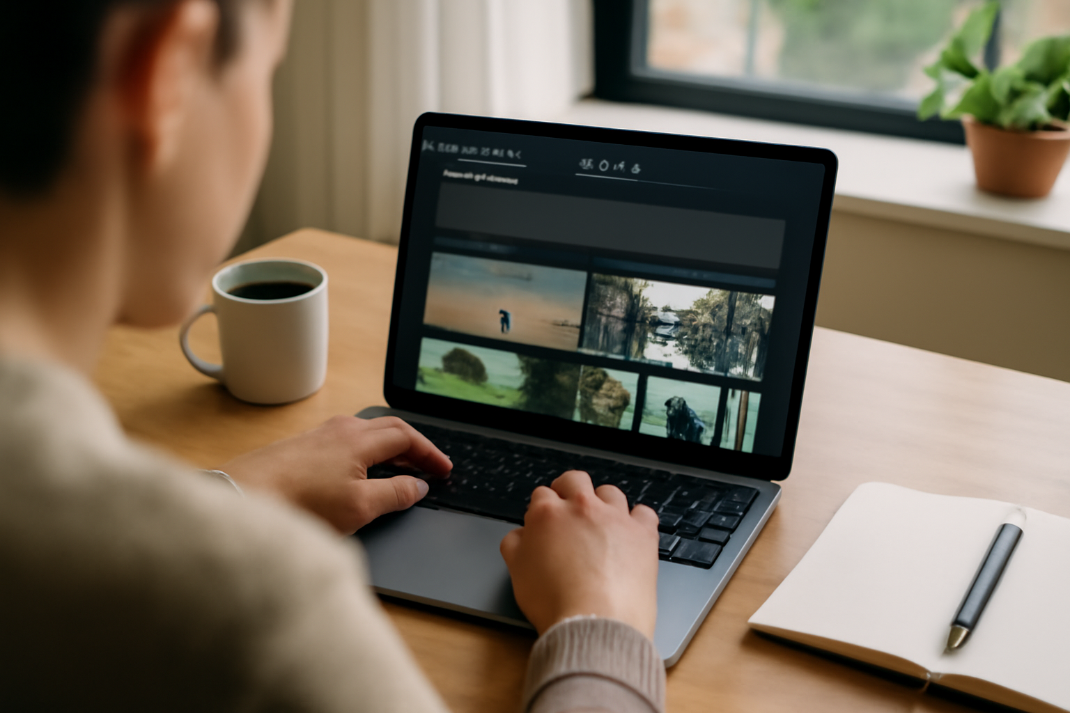 mindvideo.ai : création vidéo IA à partir d’un prompt sur écran d’ordinateur