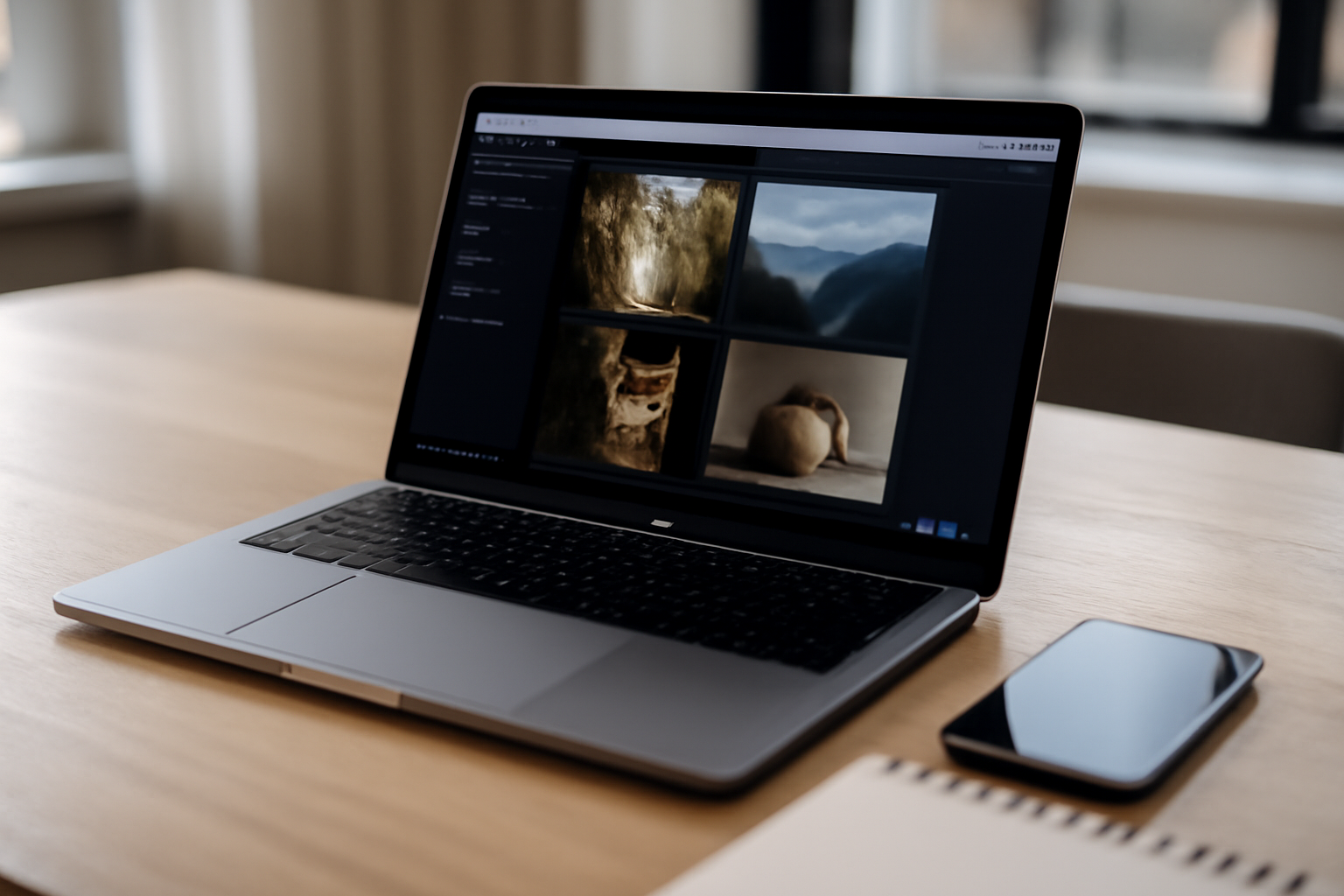pixai générateur d’images IA sur ordinateur portable