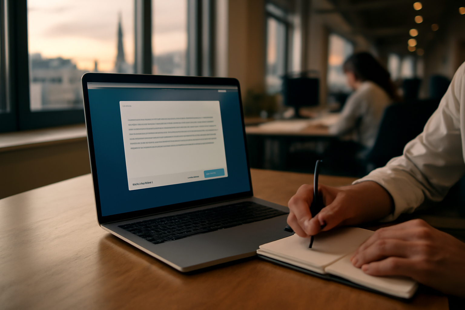 quill bot sur un écran d’ordinateur portable en bureau