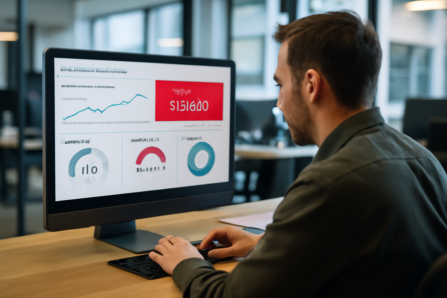 Tableau de bord de facturation SaaS avec alertes de dépassement de budget sur un écran