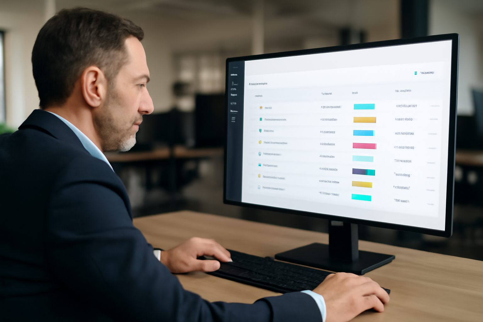 Workflow ops sur un outil web avec notifications et tâches dans une interface SaaS