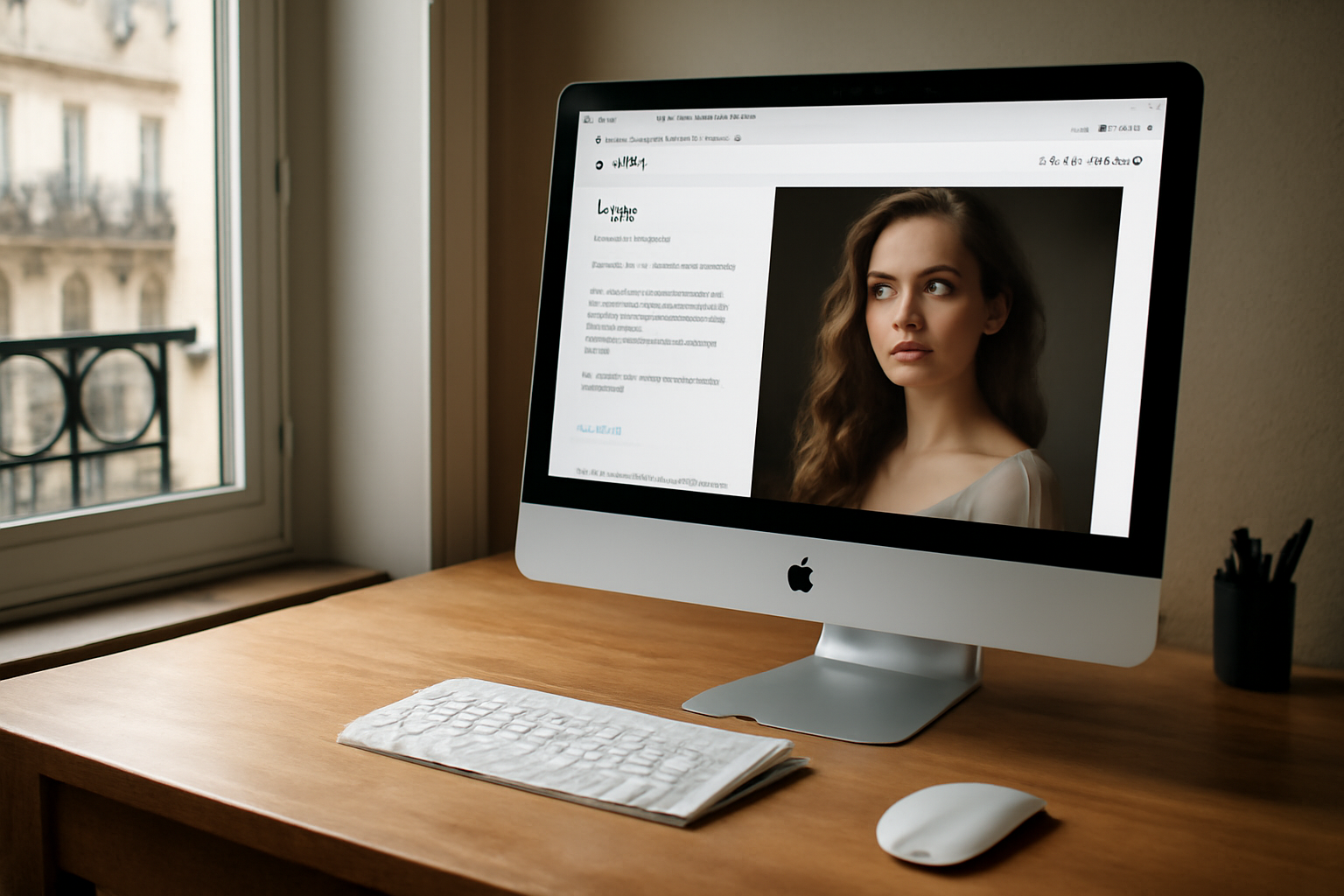 Capture réaliste d’un écran affichant civitai avec une page de modèle, filtres et bouton de téléchargement, lumière de bureau, environnement de travail en France