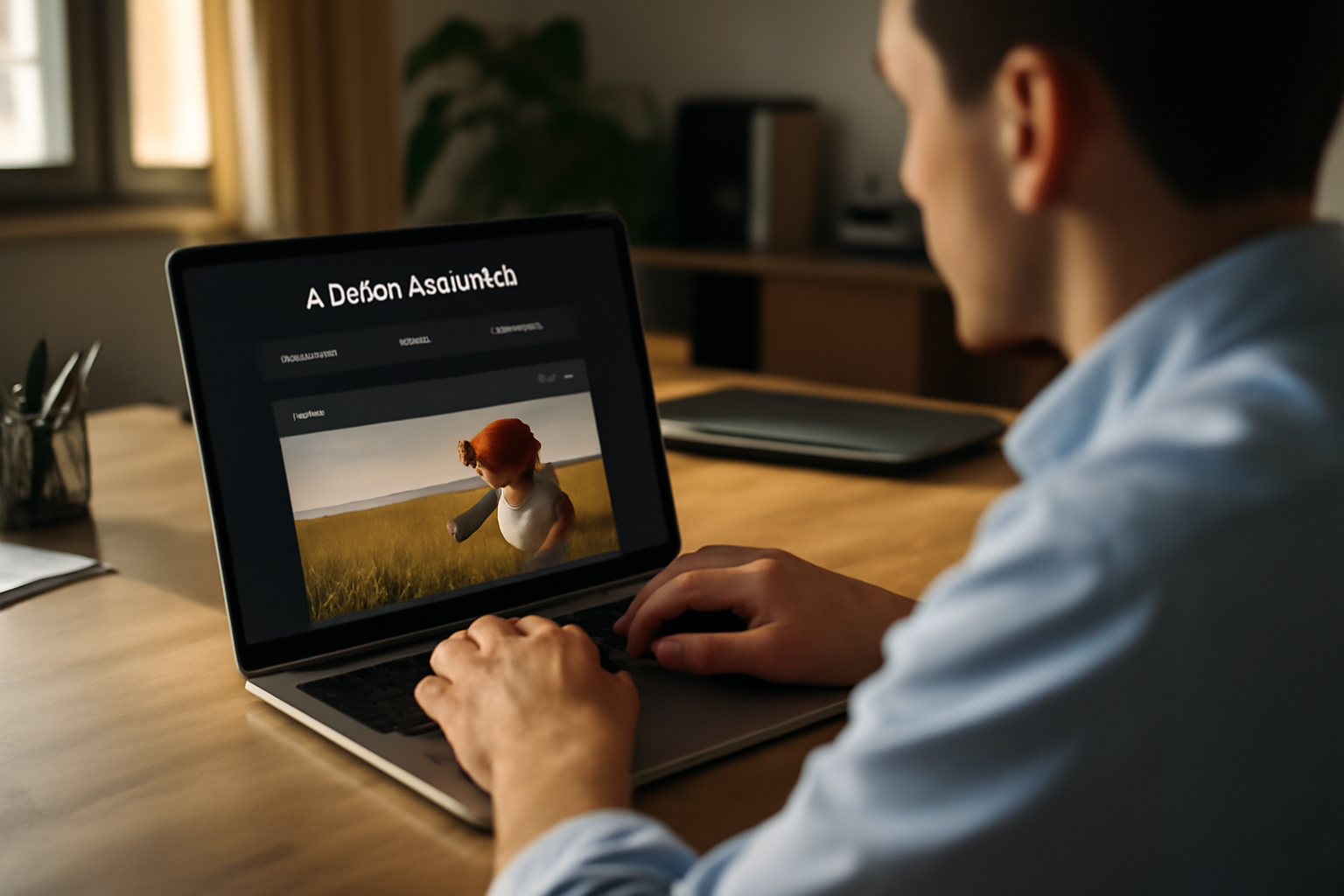 Interface de Clipfly (clipfly) sur un ordinateur : écran de génération vidéo IA avec aperçu
