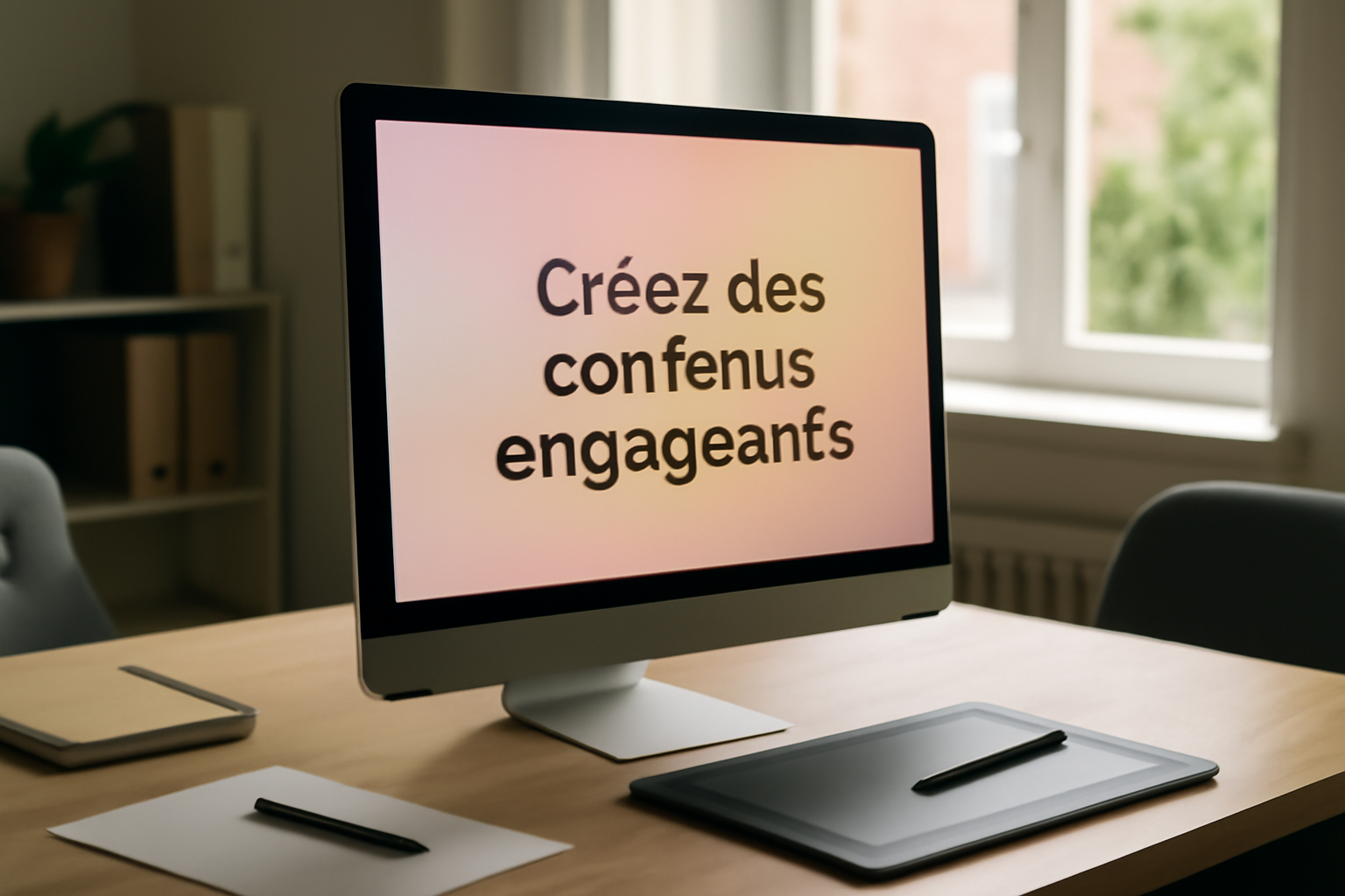 ideogram ia création de visuel social avec texte français lisible et composition publicitaire