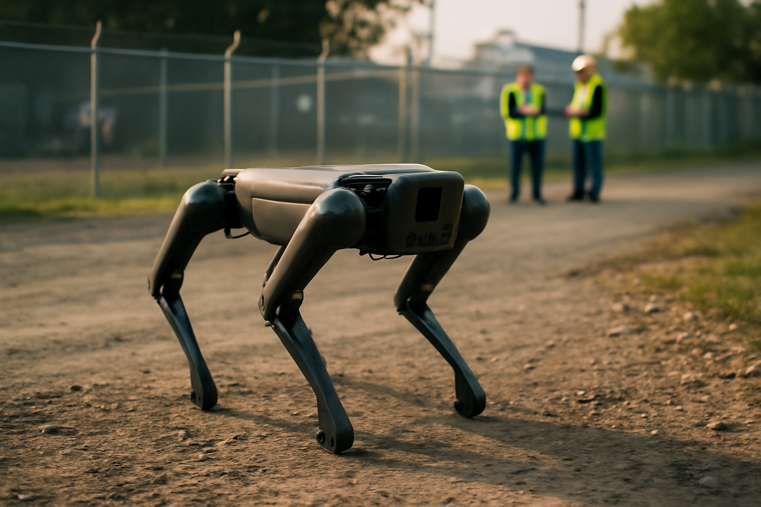 kawasaki corleo robot quadrupède à hydrogène sur terrain irrégulier