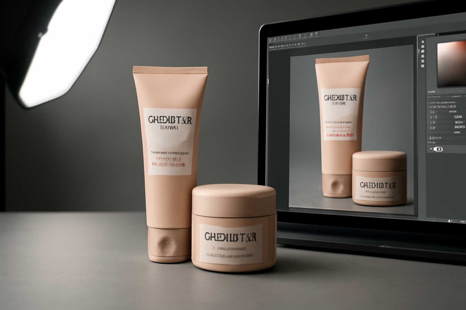exemple qwen-image-edit sur visuel produit : changer couleur sans modifier éclairage, photo réaliste