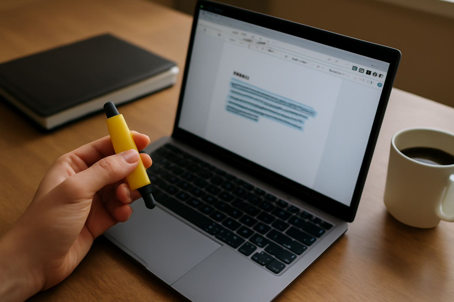 copier-coller un texte dans une interface de résumé smmry sur un ordinateur portable
