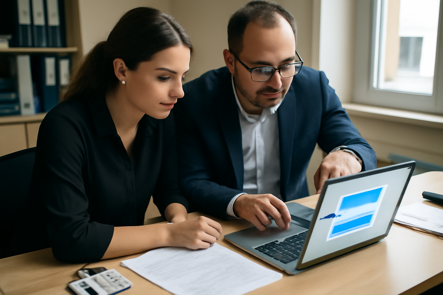 chatbase : équipe support client utilisant un agent IA sur écran dans un bureau en France