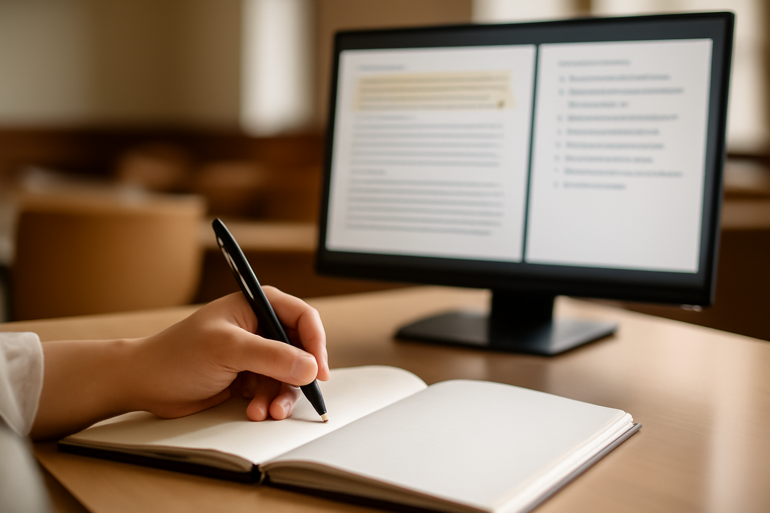transcription de cours puis notes structurées générées par notegpt