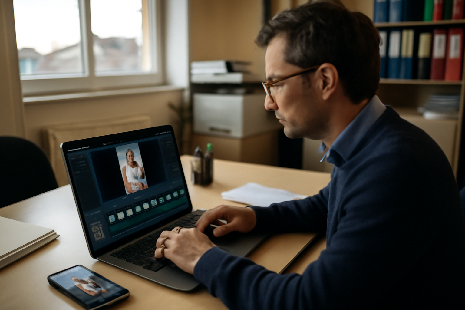 opus clip pro sur un ordinateur, création de clips verticaux pour TikTok