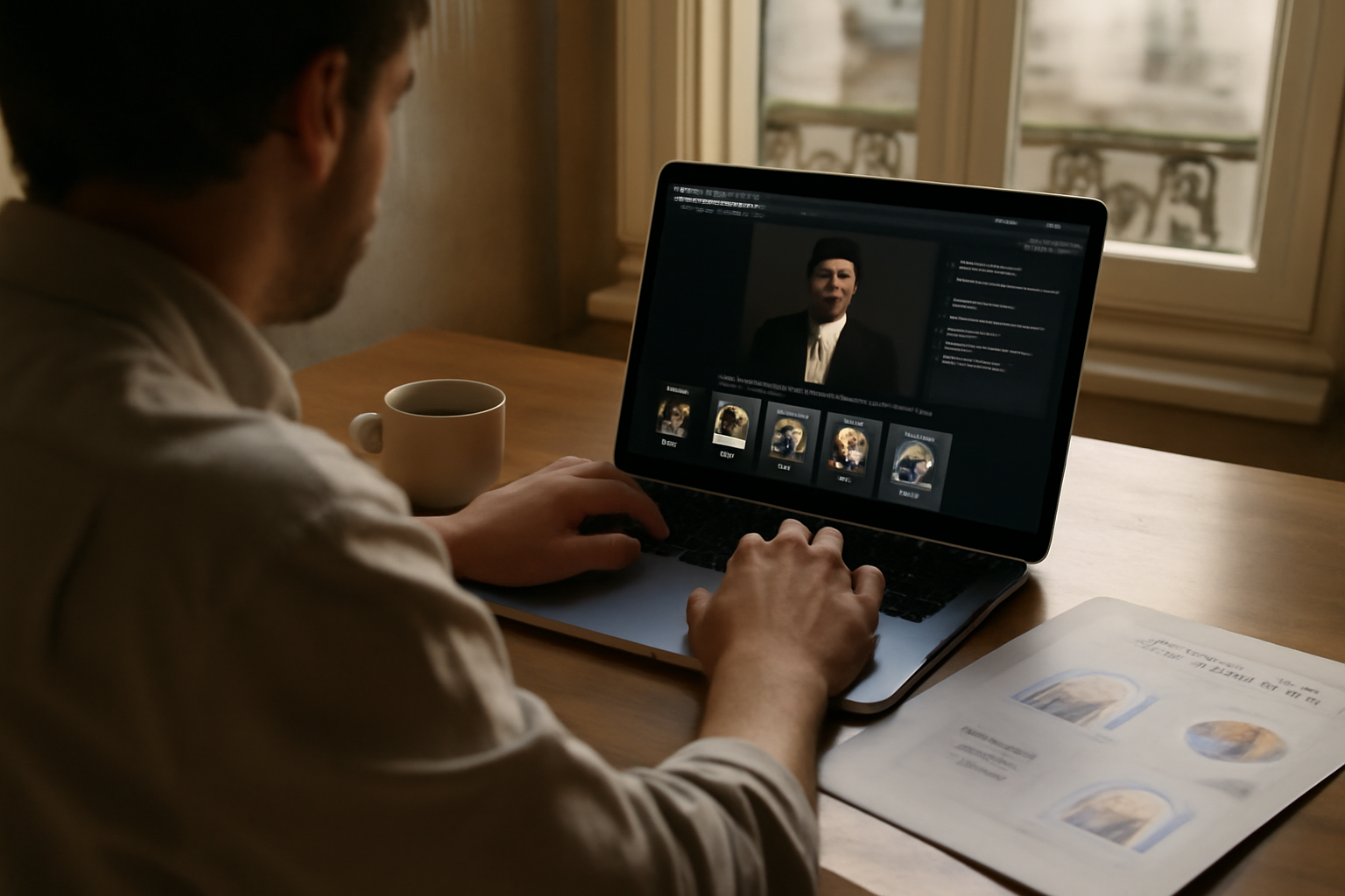 Vidnoz générateur de vidéos IA avec avatars et voix, interface de production
