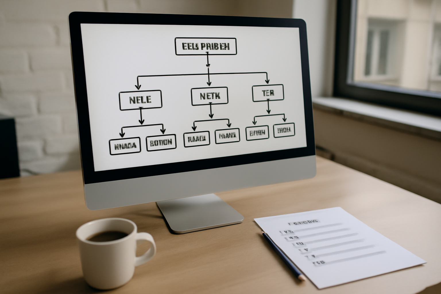 Créer un site web : écran de suivi SEO avec maillage interne et pages d’intention