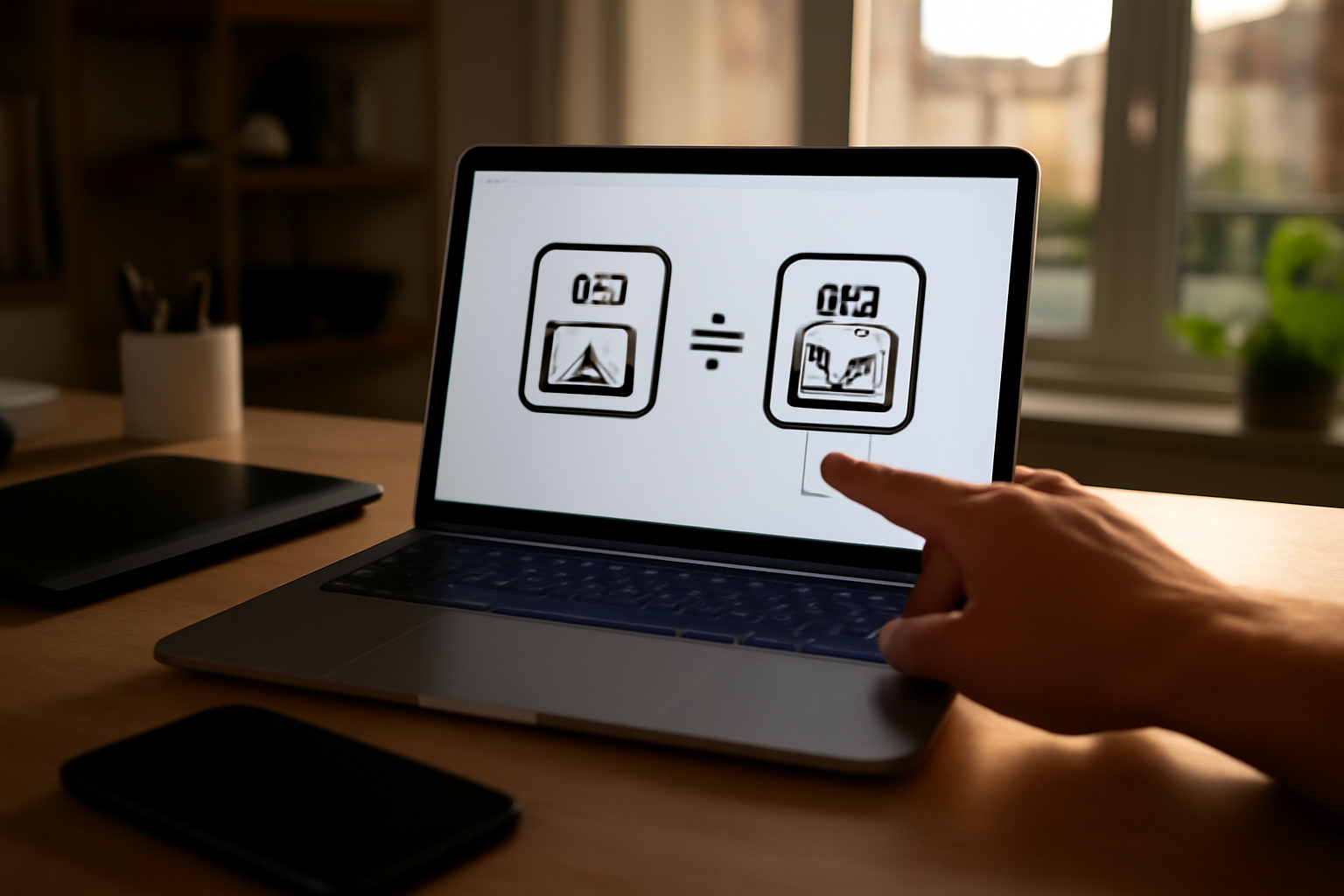 convert jpg to svg sur un écran avec un fichier logo vectoriel en cours de conversion