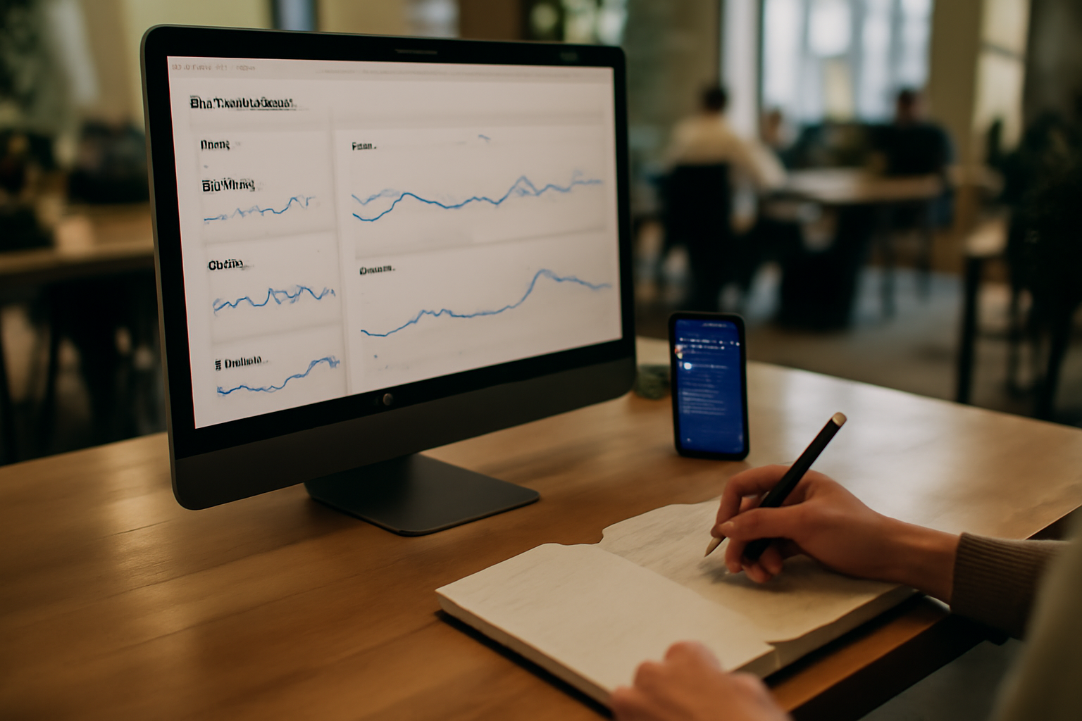 Tableau de bord Instagram Analytics avec sauvegardes, partages et DMs sur écran