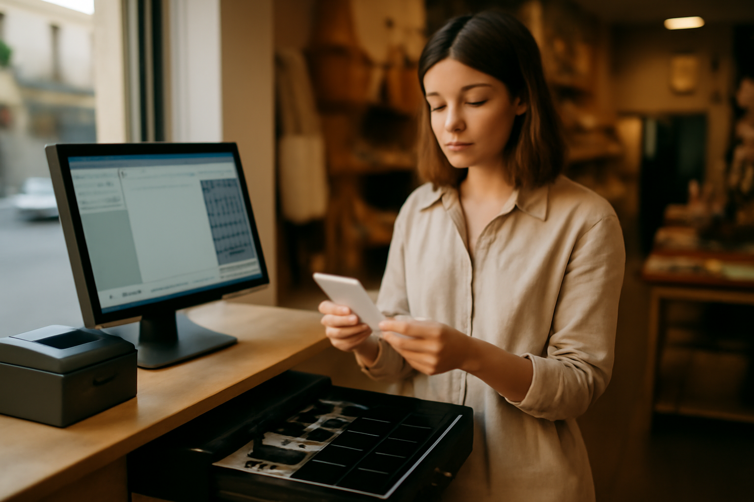 logiciel de caisse gratuit à télécharger sur un PC en boutique