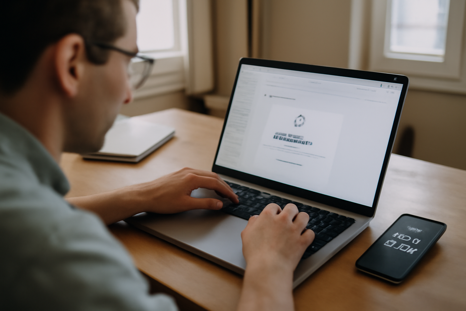mail temporaire outlook sur écran d’ordinateur avec boîte de réception ouverte