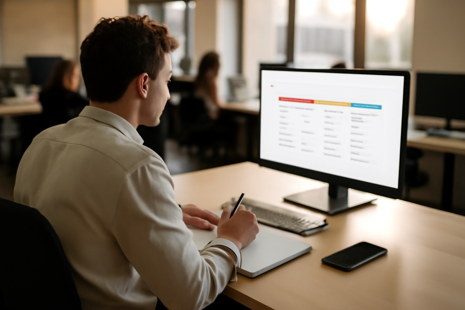 Nom de domaine expiré sur un écran de bureau avec un tableau de statut