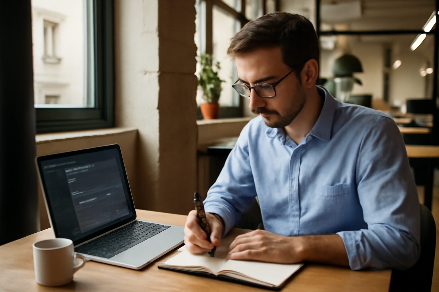 nom de domaine seo comment choisir sur un bureau avec ordinateur et documents