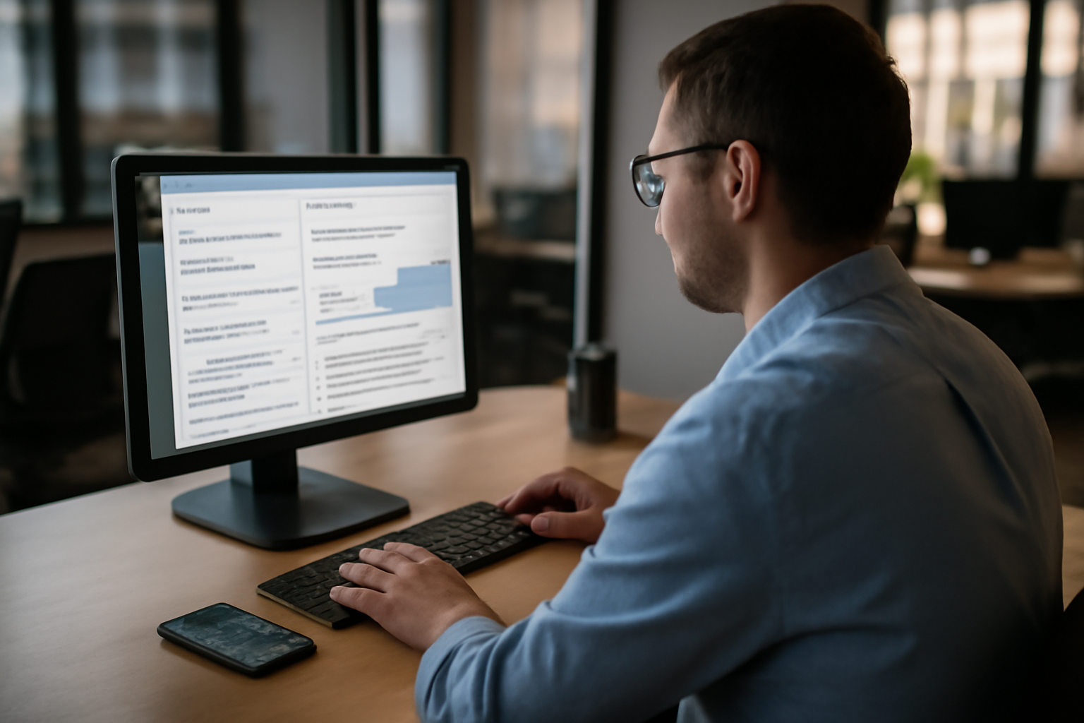 outil de veille concurrentielle sur écran avec tableau de bord SEO et alertes