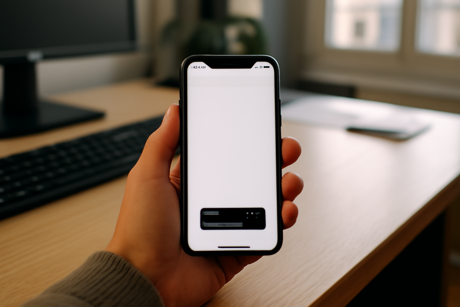 Presse papier dans iPhone : appui long sur un champ de texte pour ouvrir le menu de collage