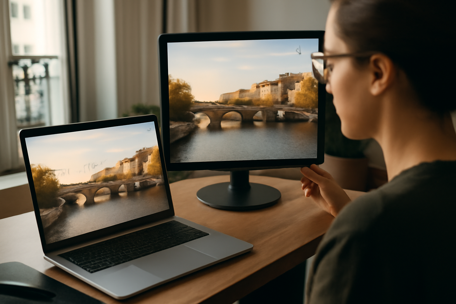 retirer le filigrane d'une image : contrôle au zoom 100% sur un texte semi-transparent