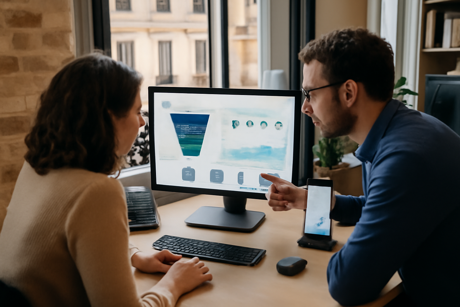 Tunnel de vente sur écran : suivi des étapes CRM et analytics dans une PME française