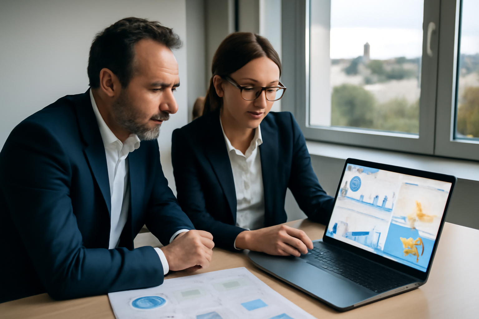 Agence seo luxembourg analysant un audit SEO local sur un ordinateur portable à Luxembourg