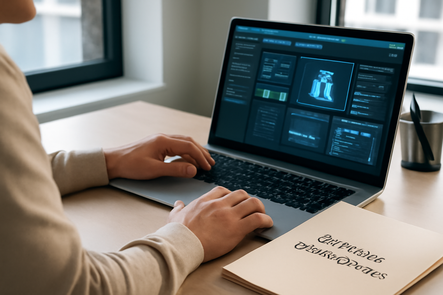 ceh certification de hacker éthique avec laptop et documents de périmètre