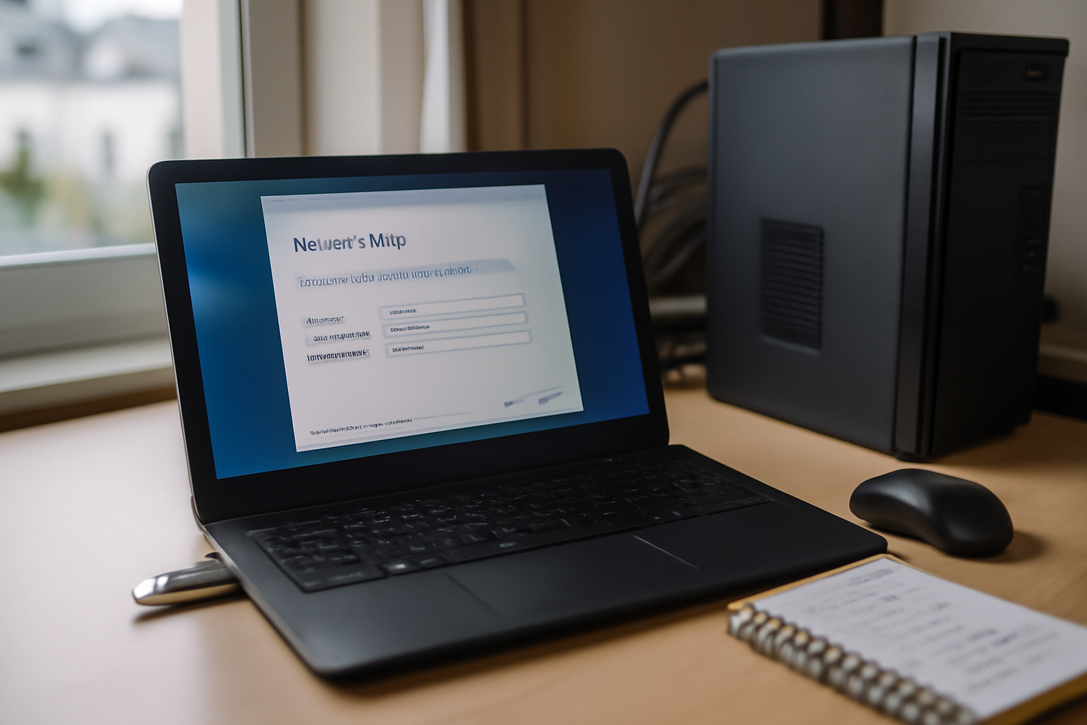 comment installer windows 11 : clé USB d’installation branchée sur un PC, écran de configuration Windows 11