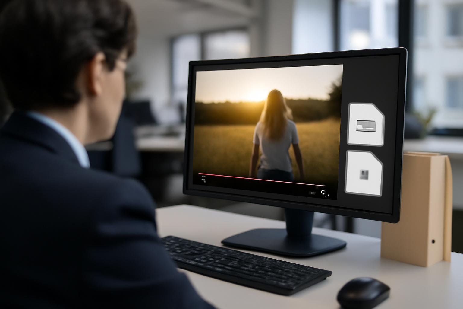 Vérification d’un extrait vidéo MP4 avant conversion en AVI sur un lecteur