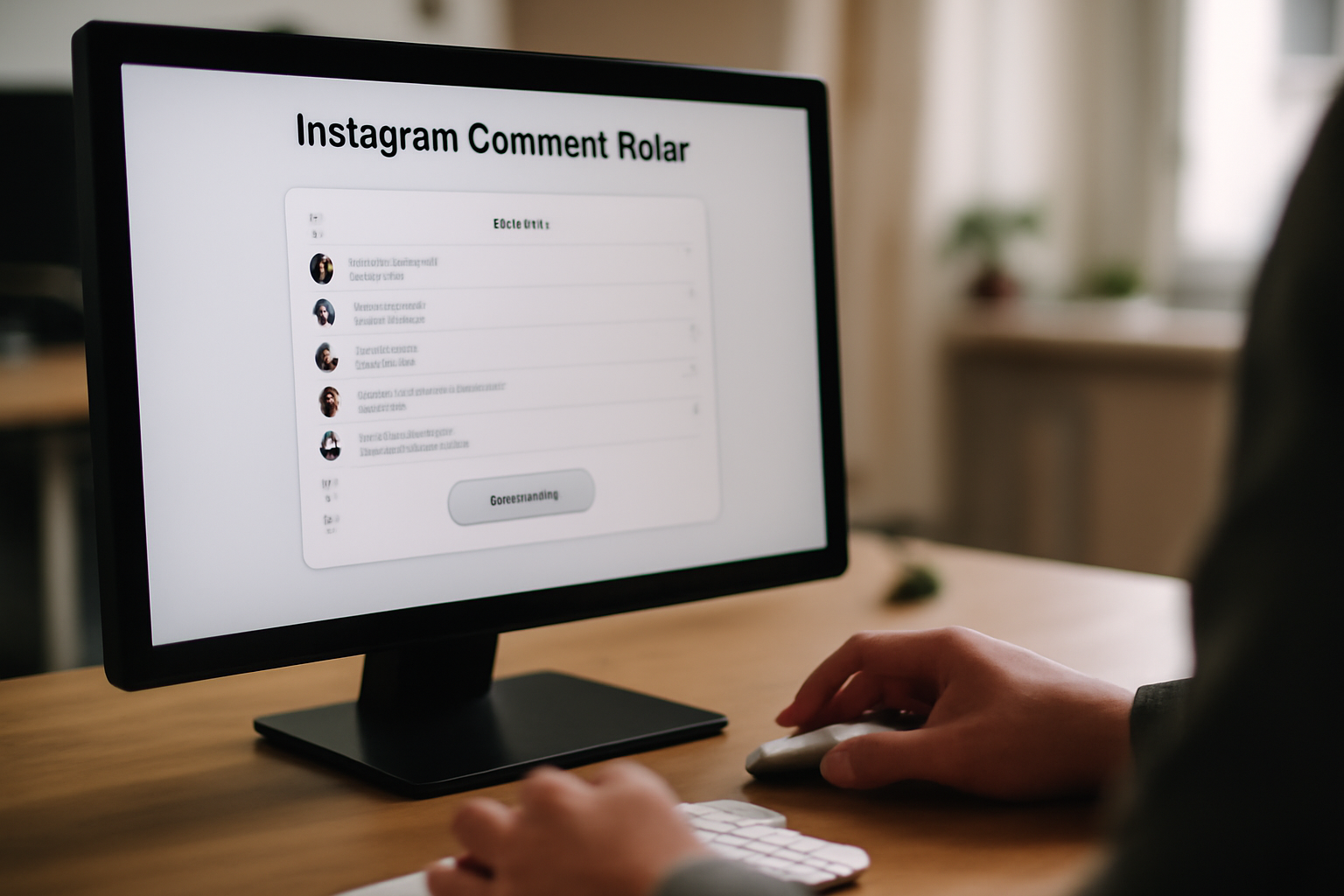 capture d’écran d’un outil de tirage au sort instagram affichant une liste de commentaires avant sélection