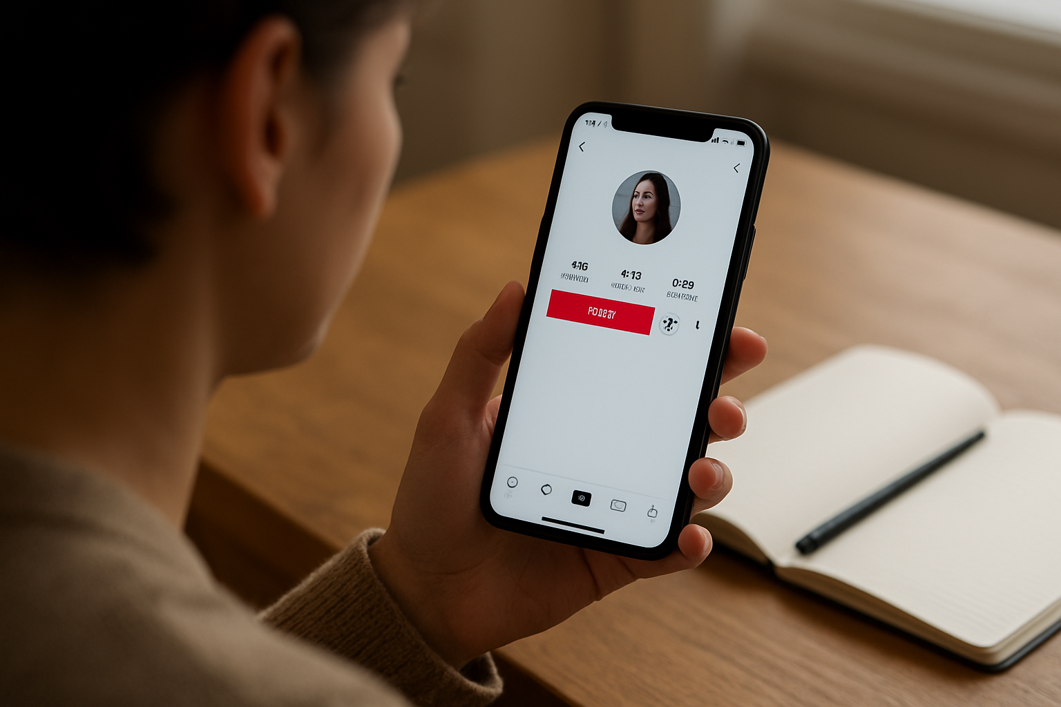 Profil TikTok optimisé pour convertir des visiteurs en abonnés, photo claire et bio orientée bénéfice