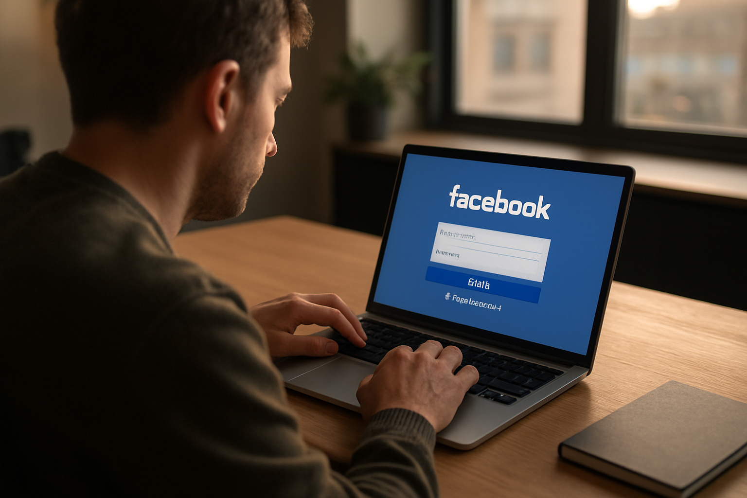 Activer « Rester connecté » sur l’écran de connexion Facebook dans un navigateur sur ordinateur