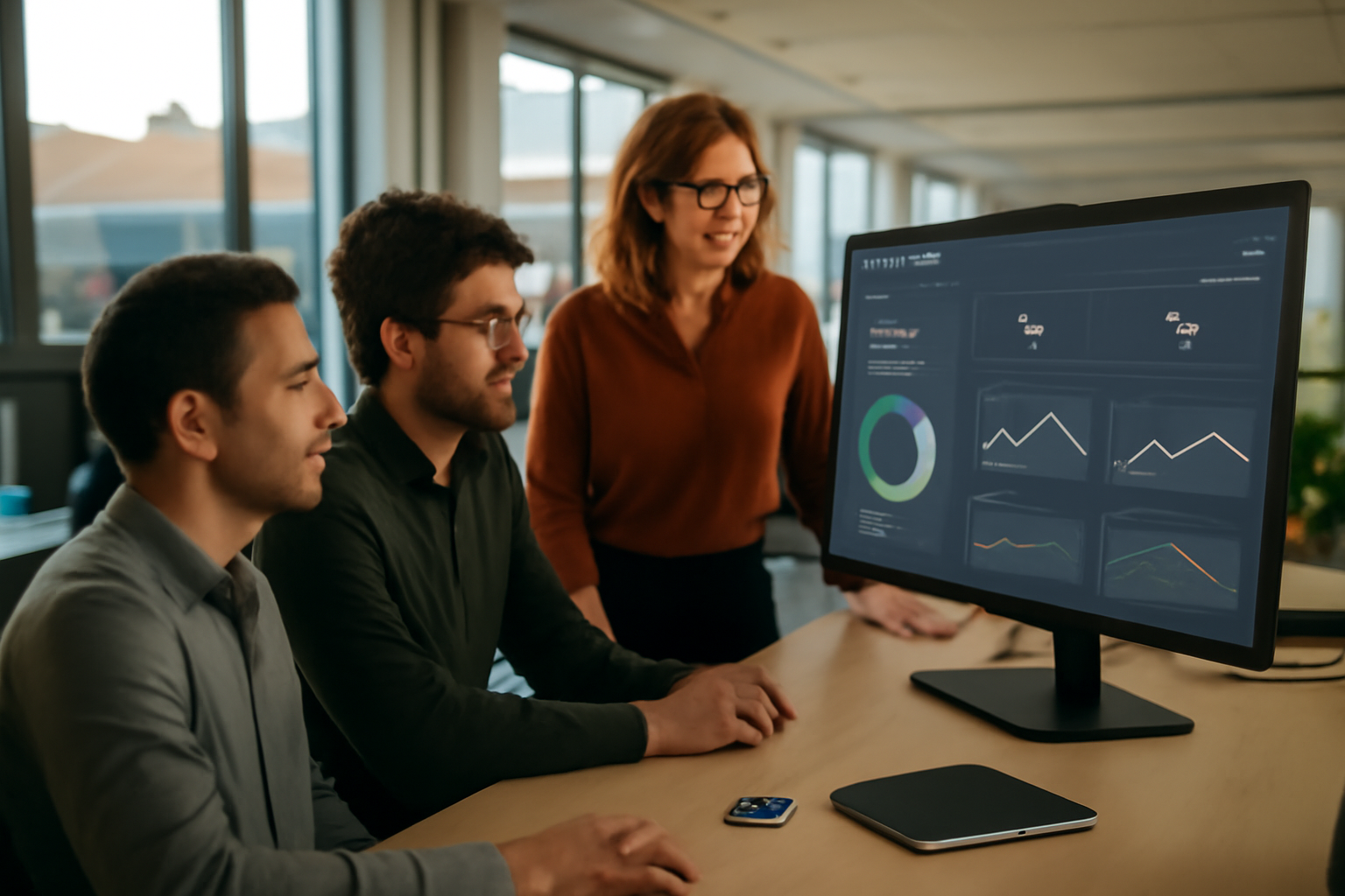 Équipe et tableau de bord d’orchestration client dans un centre omnicanal
