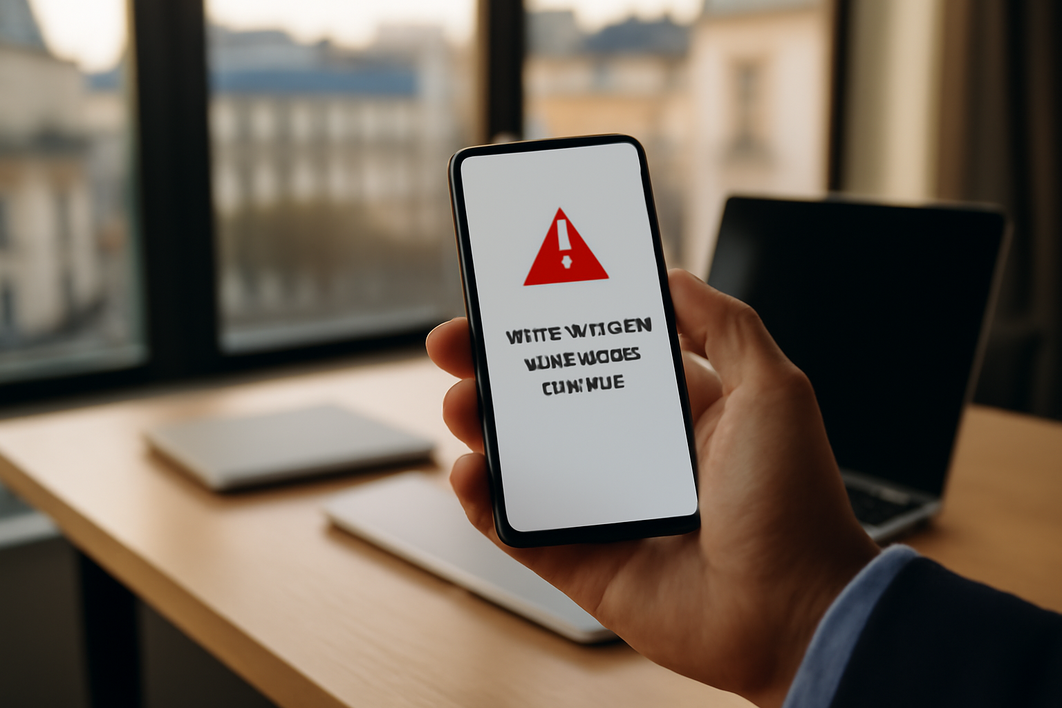 url masquée pour votre sécurité affichée sur un écran de messagerie